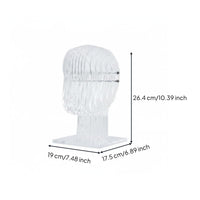 Hollow Head Headphone Storage Space Saving Transparent Head Bust Stand