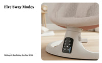 Adjustable Recline Electric Baby Swing Quiet Operation Electric Baby Bouncer Portable Design Infant Soother Built-in Music for Newborns, Infants, Parents, Bedroom, Living Room, Home
