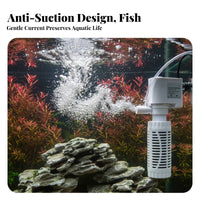 Internal Aquarium Cleaner Upgrade Aquarium Circulation Pump Multi-Functional Fish Tank Oxygenator Pump