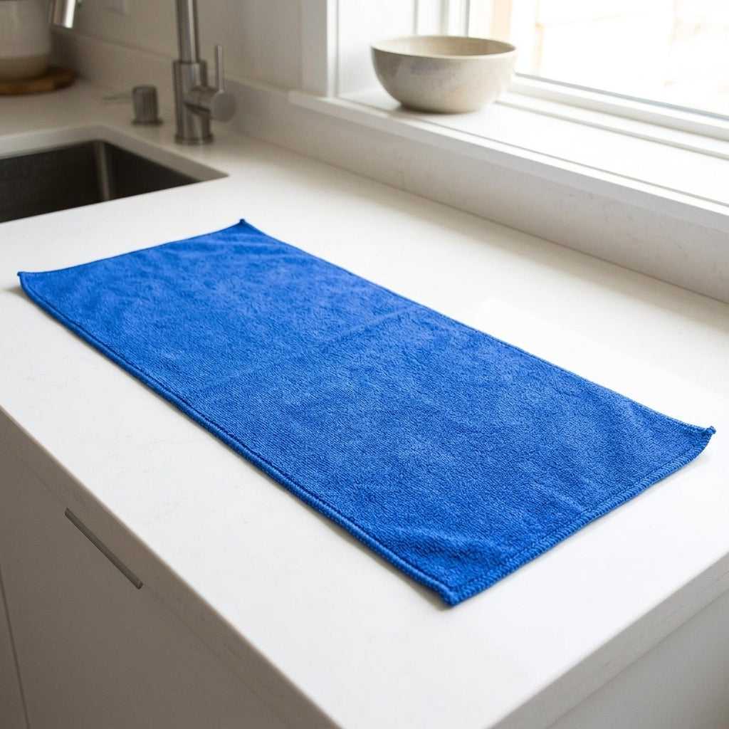 70cm X 30cm Microfibre Cloth and Large Car Drying Towel, 21-Ply Yarn-Dyed Cleaning Cloths, Strong Water Absorption for Car Wash and Drying