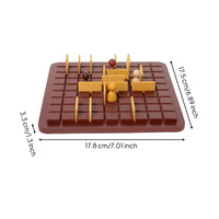 Compact Wooden Maze Game Brain Teaser Maze Board Game Sturdy Toy Portable for Families, Kids, Classroom