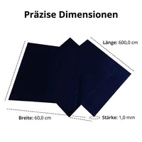 HDPE Geomembrane Pond Liner 1.0mm, Black Waterproof Pond Sheet, Tear-Resistant Lining Membrane for Garden Ponds & Fish Farms, Matte Surface