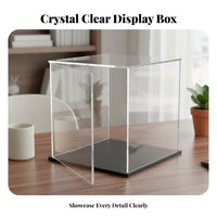 Stackable Figurine Case High Clearness Dustproof Figure Display Heavy Duty Dustproof Model Showcase for Collectors, Hobbyists, Desktop