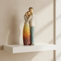 Faceless Sculpture Hand-Painted Human Figurine Gradient Abstract Figurine for Collectors, Shelf, Mantel, Desk