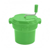 Fitted Lid Salad Dryer Side Handles Manual Salad Dryer Centrifugal Hand Crank Vegetable Dryer Plastic