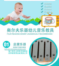 小学幼儿园音乐教具奥尔夫打击乐器箱式13音敲琴铝板琴木琴钟琴