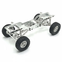 MN78 Upgrade Base structure/12 Scale RC Crawler Chassis Locking Wheel Wheels Metal Upgrade Frame Kit for off-Highway