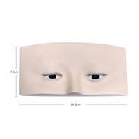 Eyelash Practice Board Three-Layer Eyelash Training Board Reusable Eyelids with Eyelashes for Beginners, Students