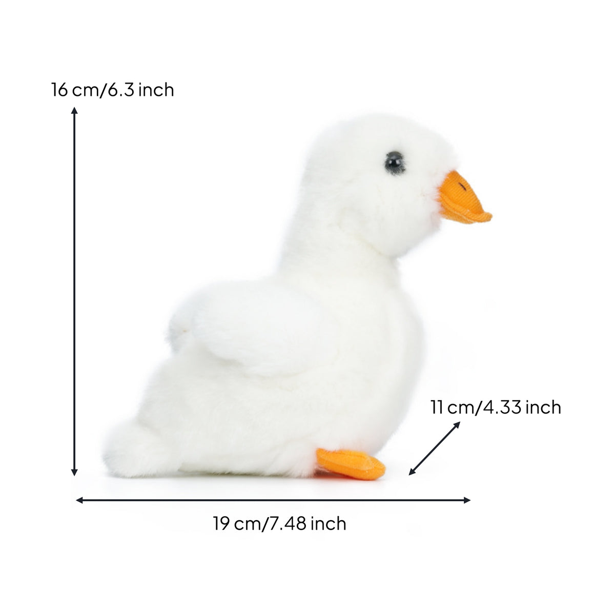 Duck Stuffed Animal Ultra-Soft Stuffed Duck Soft Cuddly for Children, Nursery Decor, Desk Display