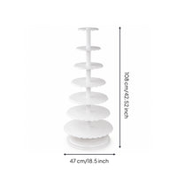 Multi-Tier Cake Stand Sturdy Cupcake Stand with Plates Primary Tiered Dessert Display for Dessert Makers, Event Decorators