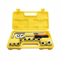 Portable Storage Case 1/2 Inch Drive Socket Set High Force Pneumatic Impulse Socket Set Heavy-Duty Construction for DIY Enthusiasts, Garage