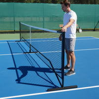 Portable Pickleball Reliable Support Net Frame Regulation Pickleball Net Lockable Wheels Sports Gear for Outdoor, Indoor