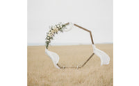 Octagonal Arch with Base Freestanding Wooden Wedding Arch Frame Geometric Wooden Archway for Event Planners, Florists, Outdoor Events
