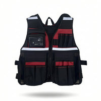 Tool Vest Reflective Tool Vest with Pockets Breathable for Construction Site
