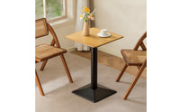 Coffee Table Space-Saving Table with Pedestal Base Sturdy Furniture for Reception Area