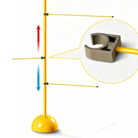Improves Coordination Butterfly Training Rod Multi-Angle Practice Basketball Agility Pole Allall-Inclusive Athletic Gear Portable