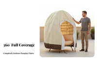Waterproof Hanging Egg Chair Cover Dustproof Egg Chair Cover Sunproof for Gardeners, Homeowners, Garden, Balcony, Backyard