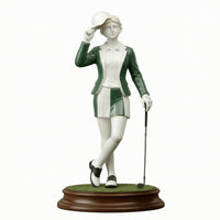 Golfer Statue with Base Stylish Golfer Statue Handcrafted Golf Figurine for Desk