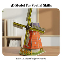 Educational Airplane 3D Brain-Teaser Interlocking Pieces DIY Aircraft Model Easy To Assemble for Children, Desk Decoration, Hobby Room