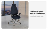 Reclining Function Highspine Ergonomic Chair Adjustable Headrest Highspine Rolling Work Chair Support Office Furniture 360° pivot for Remote Workers, Students, video game enthusiasts, Bedroom, Study Room