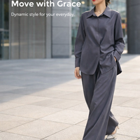 Tracksuit Womens Full Set with Wide Leg Trousers and Sleeveless Top, Lounge Wear for UK, Two Piece Airport Outfit for Travel