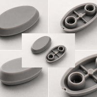 Toilet Seat Buffer Pads, Anti-Slip Silicone Rubber Bumpers for Toilet Lids, Shock Absorbing Seat Cushions