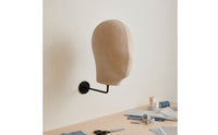 Mannequin Head with Wall Mount Detachable Mannequin Head with Wall Hook Sturdy Hat Rack for Hairstylists, Retail Shops, Hair Salons, Home Organization