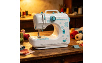 Portable Sewing Machine Compact unrestrictedArm Sewing Machine Home Appliance Spool Holder Easy to Use