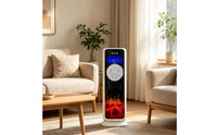 Sleep Mode Column Fan with Front Controls Tall Cooling and Warming Fan Upright Space-Saving for Bedroom, Living Room, Office