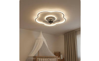Fan Light Silent Overhead Fan Light Low-Profile Design for Children's Room, Bedroom