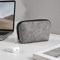 Electronics Organiser Cable Storage Travel Pouch, Water-Resistant Polyester Cable Organiser Bag, 24x6x13.5cm Portable Storage for Digital Nomads