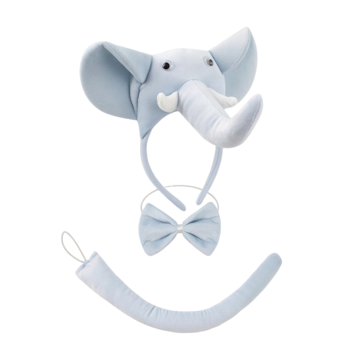 Elephant Headband Padded Headband with Elephant Ears Soft for Cosplayers