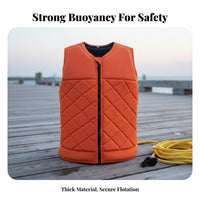 Aquatic Activities Vest Lightweight Aquatic Activities Protective Vest Sleeveless Flotation Aid Ergonomic Fit Fastener Ed