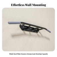 High Load Capacity Wall Mounted Pull-up Bar Heavy Duty Steel Wall Mounted Pull up Bar Space Saving Strength Training Equipment Anti-Slip Foam Grips for Fitness Enthusiasts, Adults, Athletes, Indoor, Garage, Doorway