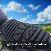 3D Shock Absorbing Seat Pad Sunproof Shock Absorbing Seat Pad Long Ride Comfort for Bikers, Commuters, Hot Weather Riding, Road Trips, Daily Commuting