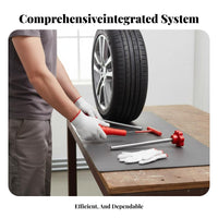14 Pieces Complete Set Valve Stem Installation Kit Quick Repair Tire Valve Service Kit Easy to Use Automotive Tool Efficient Operation for Mechanics, Car Owners, DIY Enthusiasts, Garage, Roadside Assistance