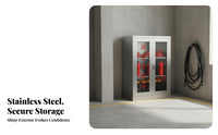 Stainless Steel Fire Cabinet Rust-Resistant Fire Suppression Device Storage Cabinet Heavy Duty for Facility Manager S, Commercial Buildings, Warehouse