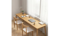 Long Rectangular Desk Thickened Board Wood Writing Desk Sturdy Long Study Table