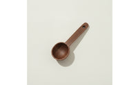 Short Handle Wooden Measuring Spoon Artisanal Walnut Measuring Spoon Compact Kitchen Utensil Comfortable Grip for Bakers, Baking