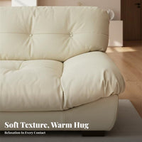 Cushiony Couch Wabi-Sabi Aesthetic Deep-Seat Configurable Sofa Modern Minimalist design Living Room Furniture for Homeowners, Families, Home, Lounge Area