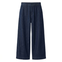 High Waisted Wide Leg Non Stretch Denim Jeans for Women, Business Casual Work Wear Trousers with Slimming Fit, Plus Size Baggy