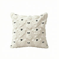 Throw Pillow Cover Embroidered Decorative Pillow Cover Pillowcase Square Vibrant for Sofa, Living Room