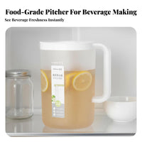 High Temperature Resistant Juice and Tea Pitcher Dribble-Leak-Proof-Proof-Leak-Proof-Proof Spout Large Capacity Drink Jug Long-Lasting
