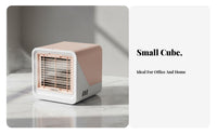 USB Desktop Cooling Fan Cools, Humidifies, and Purifies Mini Water-Cooled Chiller Three Settings Desktop Air Chiller for Students, Dorm Room
