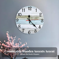Silent Movement Round Wall Clock Non-Ticking Round Decorative Clock Battery Operated for Homeowners, Gift Shoppers, Bedroom, Kitchen, Office