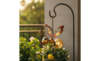 Outdoor Ant Garden Ornament Whimsical Hanging Decoration Eco-Friendly Solar Hanging Light with Wire Frame Rechargeable for Gardeners