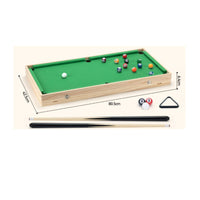 Interchangeable Panels Foldable Tabletop Pool Table Corner Pockets Folding Pool Table Wood-Tone English Green Felt Space-Saving