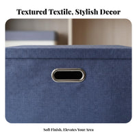 Lidded textile Box With Lid Foldable textile Container particlesProfor Dorm Room