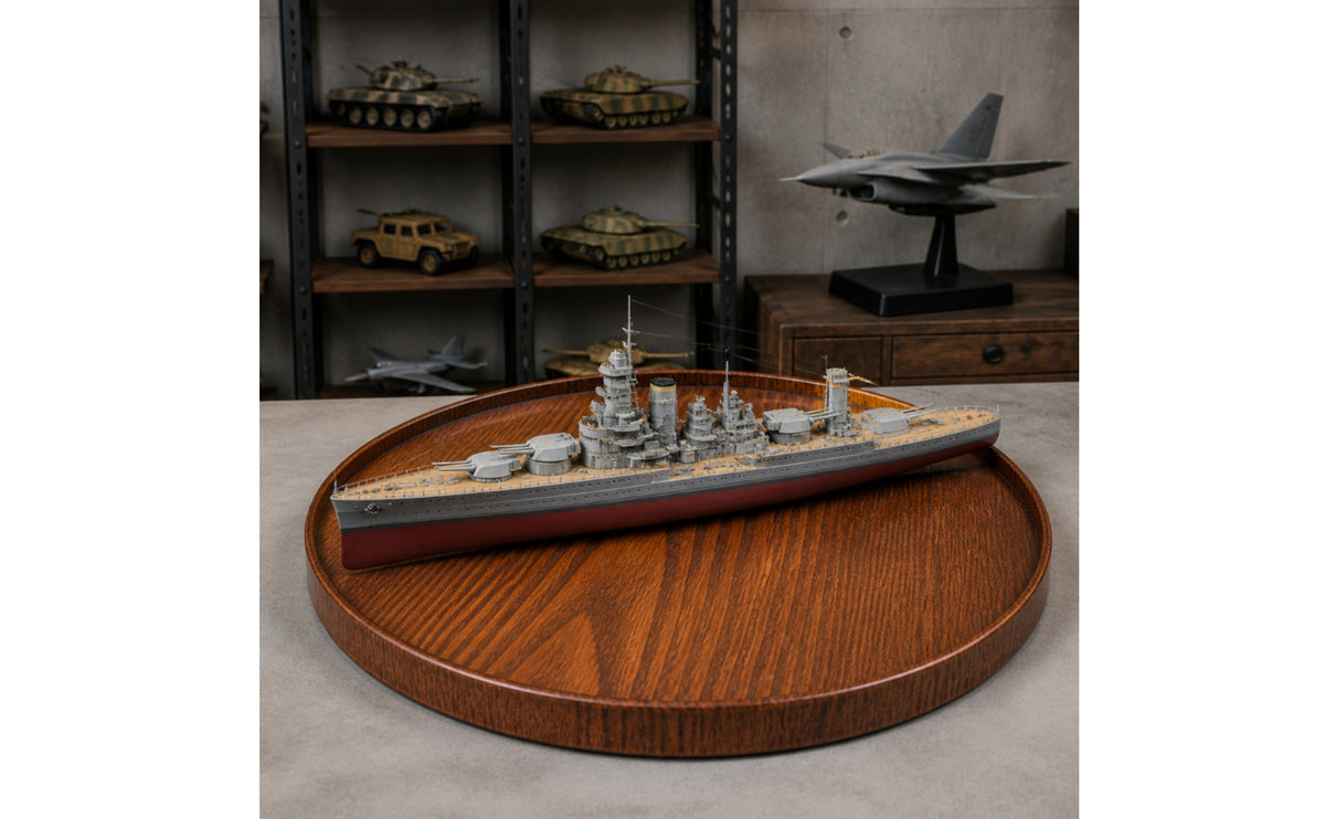 Round Display Base with Raised Wooden-Rim Base-Grain Wooden Display Base Art Pedestal Pedestal for Hobbyists, Collectors, Miniature Scenes