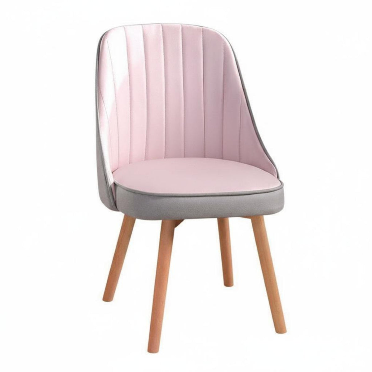 Adjustable Height Armless Rolling Chair Padded Seat Swivel Seating Thick Cushion Indoor Furniture Ergonomic Design for Students, Home Office Workers, Young Adults, Dorm Room, Bedroom, Small Areas